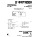 Sony LBT-D307, LBT-D307CD (serv.man3) Service Manual