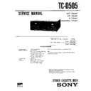 Sony LBT-D505, LBT-D505CD, LBT-D505CDM, TC-D505 (serv.man2) Service Manual