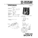 Sony LBT-D505CD, LBT-D505CDM, SS-D505AV Service Manual