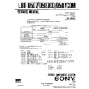 lbt-d507, lbt-d507cd, lbt-d507cdm service manual