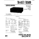 Sony LBT-D509CD, LBT-D559CD, TA-A57, TA-D509 Service Manual