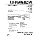 Sony LBT-D670AV, LBT-N555AV Service Manual