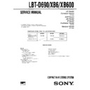 Sony LBT-D690, LBT-XB6, LBT-XB600 Service Manual