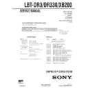 Sony LBT-DR3, LBT-DR330, LBT-XB200 Service Manual