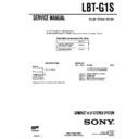 Sony LBT-G1S Service Manual