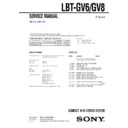Sony LBT-GV6, LBT-GV8 Service Manual