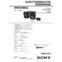 Sony LBT-LCD77DI, MHCGZR333I, MHC-GZR888DA, MHC-GZR999DA, MHC-PZ1D, SS-GZR999D, SS-RSZ999D, SS-WGR999D Service Manual
