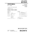 Sony LBT-LCD77DI, MHCGZR333I Service Manual