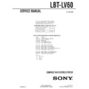 Sony LBT-LV60 Service Manual