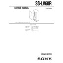 Sony LBT-LV60KR, SS-LV60R Service Manual