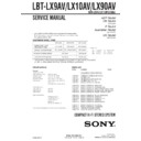 Sony LBT-LX10AV, LBT-LX90AV, LBT-LX9AV Service Manual