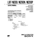 Sony LBT-N200, LBT-N200K, LBT-N200P Service Manual