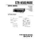 Sony LBT-N500, LBT-N550, LBT-N550K, LBT-N550P, LBT-N600AV, LBT-N650AV, STR-N500, STR-N600 Service Manual