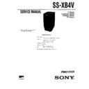 Sony LBT-V4800, LBT-XB4, LBT-XB4K, LBT-XB4KS, SS-XB4V Service Manual