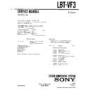 Sony LBT-VF3 Service Manual