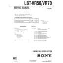 Sony LBT-VR50 Service Manual