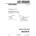 Sony LBT-VR50XR Service Manual