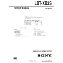 Sony LBT-XB3S Service Manual