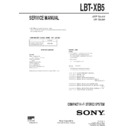 Sony LBT-XB5 Service Manual