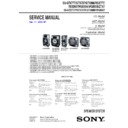Sony LBT-ZTX7, MHC-GTX777, MHC-GTX888, SS-GTX777, SS-GTX888, SS-RSX777, SS-RSX888, SS-WG888A, SS-WG888B, SS-ZTX7 Service Manual