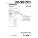Sony LBT-ZX66I, LBT-ZX99I Service Manual