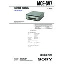 Sony MCE-SV7, MHC-SV7AV Service Manual