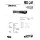 Sony MDS-302 (serv.man2) Service Manual