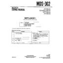 Sony MDS-302 (serv.man3) Service Manual