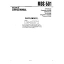 Sony MDS-501 (serv.man2) Service Manual