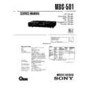 Sony MDS-501 Service Manual