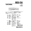 mds-e58 service manual