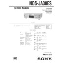 mds-ja30es service manual