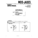 Sony MDS-JA3ES (serv.man3) Service Manual