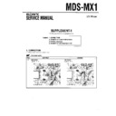 Sony MDS-MX1 (serv.man3) Service Manual