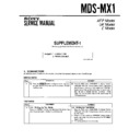 mds-mx1 service manual