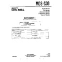Sony MDS-S30 (serv.man2) Service Manual