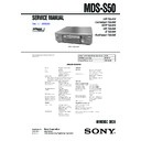 Sony MDS-S50 (serv.man2) Service Manual