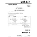 Sony MDS-SD1 (serv.man2) Service Manual