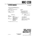 Sony MHC-1200 Service Manual