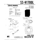 Sony MHC-1700, SS-H1700L Service Manual