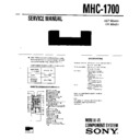 mhc-1700 service manual