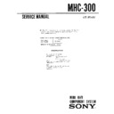 Sony MHC-300 Service Manual