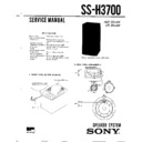 Sony MHC-3700, SS-H3700 Service Manual