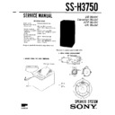 Sony MHC-3750, SS-H3750 Service Manual