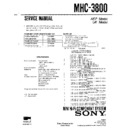 Sony MHC-3800, SEQ-H3800 Service Manual