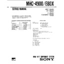 Sony MHC-4900, MHC-E80X, SEQ-H4900 Service Manual