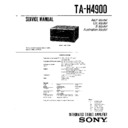 Sony MHC-4900, MHC-E80X, TA-H4900 Service Manual