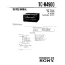 Sony MHC-4900, MHC-E80X, TC-H4900 Service Manual