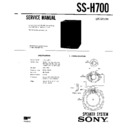 Sony MHC-500, MHC-600, MHC-700, SS-H700 Service Manual