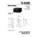 Sony MHC-5900, MHC-E90X, TA-H5900 Service Manual